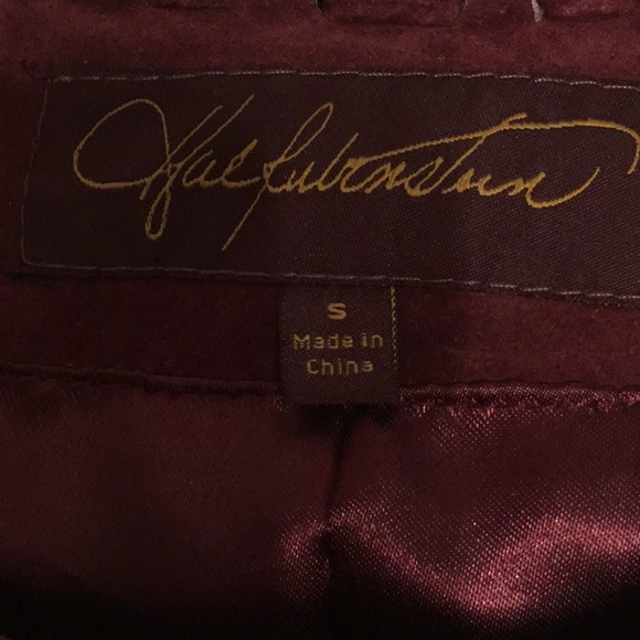 Hal Rubenstein Burgundy Suede Jacket - Picture 3 of 7